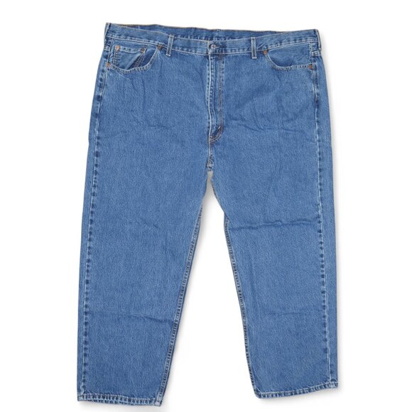 Levis 550 Relaxed Fit Tapered Leg Denim Jeans Men's Size 48x30 Stonewashed Blue - Picture 2 of 11